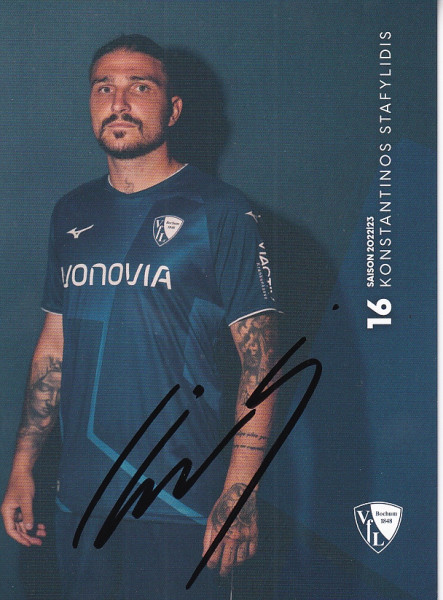 Autogrammkarte - VfL Bochum - Konstantinos Stafylidis - Original Signatur