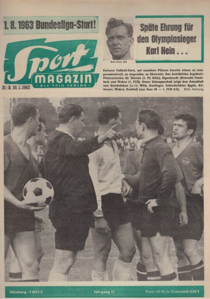 Sport Magazin - 1962 31 A - 30.07.1962