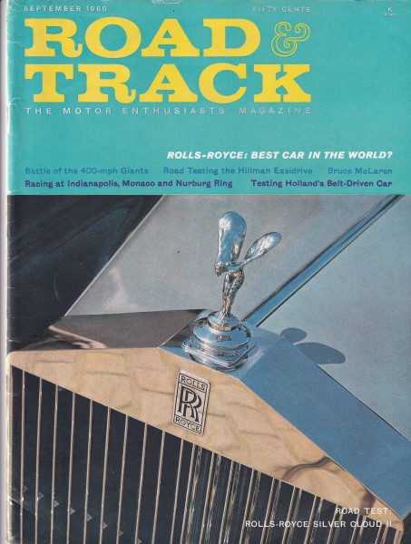 Road & Track - 1960 September - Rolls-Royce V-8, Hillmann with Easidrive, DAF 600 de Luxe