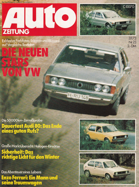 Auto Zeitung 1973 Heft 23 - 03.11.1973 - Audi 80