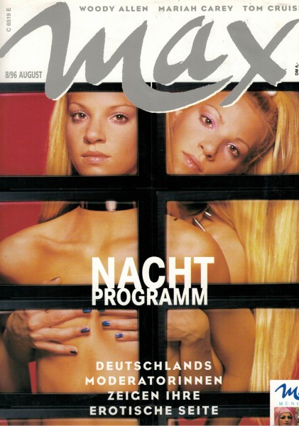 Max - Das Lifestyle-Magazin, 1996-08, Deutschlands Moderatorinnen zeigen Ihre erotische Seite