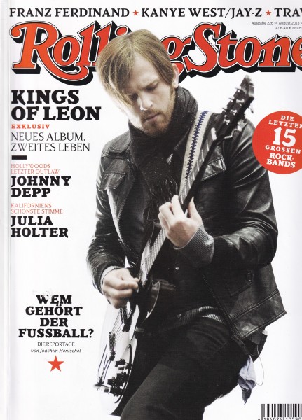 Rolling Stone 2013-08 August - Ausgabe 226 - Kings of Leon, Johnny Depp, Julia Holter - mit CD