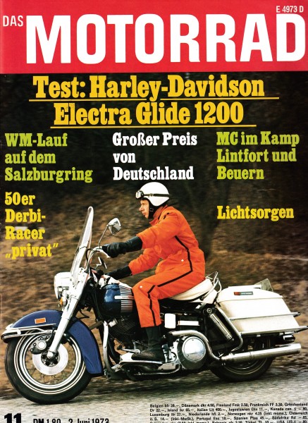 Das Motorrad - 1973 - Heft 11 - Harley-Davidson Electra Glide 1200