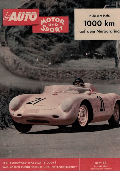 Auto Motor und Sport 1958 Heft 12 - 07.06.1958 - Borgward Isabella TS Coupé
