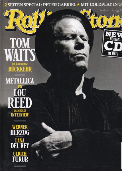 Rolling Stone 2011-11 November - Ausgabe 205 - Tom Waits, Coldplay, Peter Gabriel -mit CD