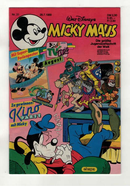 Micky Maus 1988 Nr. 31 / 28.07.1988