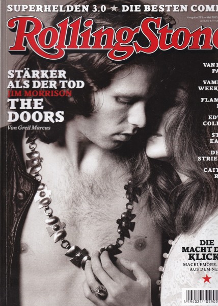 Rolling Stone 2013-05 Mai - Ausgabe 223 - Jim Morrison, The Doors, Caitlin Rose - mit CD