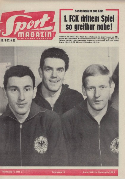 Sport Magazin - 1962 39 B - 27.09.1962