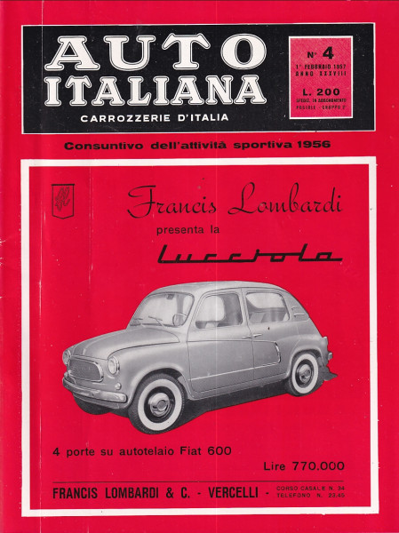 Auto Italiana - 1957 - Nr. 4