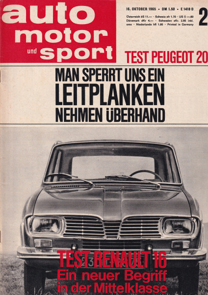 Auto Motor und Sport 1965 Heft 21-16.10.1965