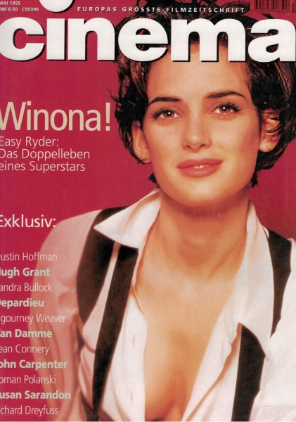 Cinema Zeitschrift, Heft Nr. 204 Mai 1995, Winona Ryder, Dustin Hoffman, Hugh Grant, Sandra Bullock