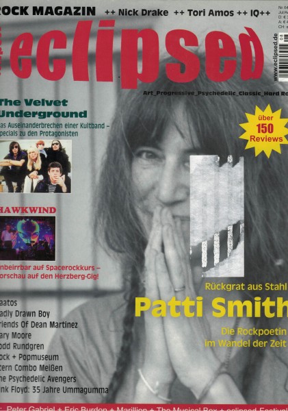 eclipsed Rock Magazin Nr. 064, 07/08-2004, mit CD, Hawkwind, Patti Smith, Nick Drake