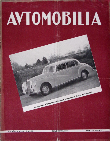 Automobilia - Mai 1951 - No. 539