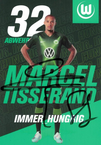 Autogrammkarte - VfL Wolfsburg - Marcel Tisserand - Original Signatur