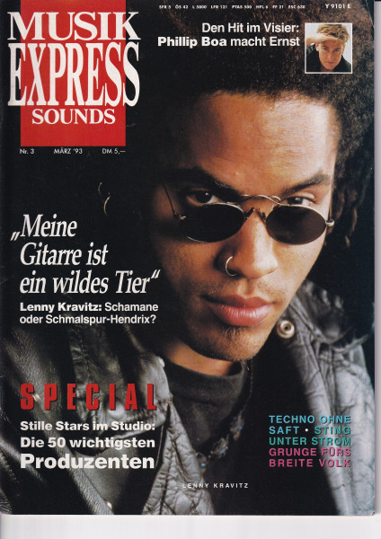 Musik Express Sounds - 1993 März - Lenny Kravitz, Sting, Phillip Boa