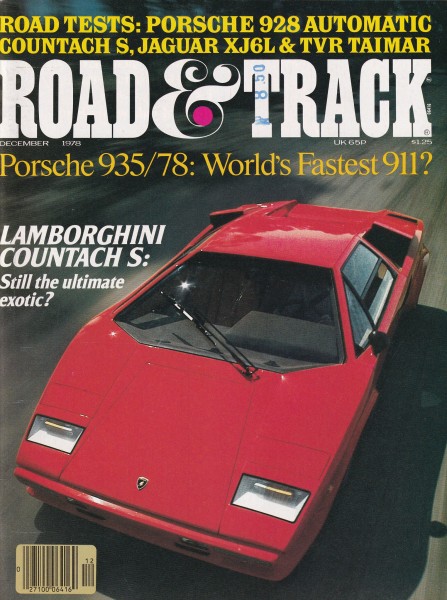 Road & Track - 1978 December - Lamborghini Countach S, BMW 507, Porsche 928 Automatic, Porsche 935/7