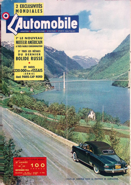 L´Automobile No. 89 - Septembre 1953