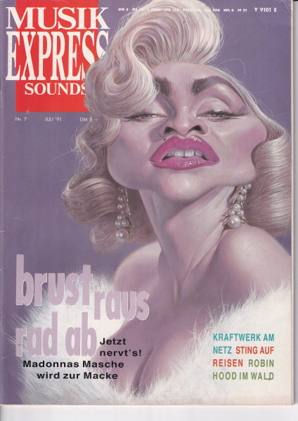 Musik Express Sounds - 1991 Juli - Madonna, Kraftwerk, Sting