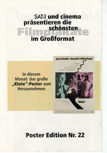 Cinema Poster Edition Nr. 22 - Klute