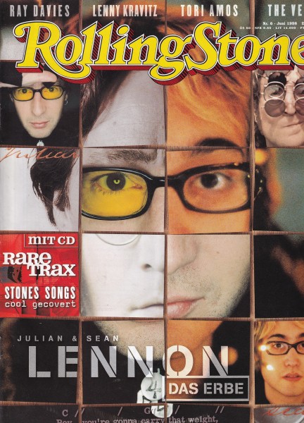 Rolling Stone 1998-06 Juni - Ausgabe 44 - John Lennon, Julian & Sean Lennon, Ray Davies - mit CD