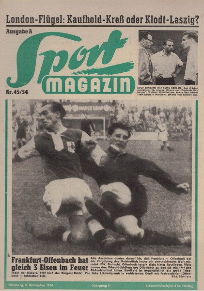 Sport Magazin - 1954 45 A - 08. November 1954