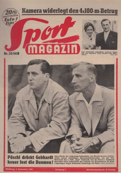 Sport Magazin - 1954 35 B - 02. September 1954