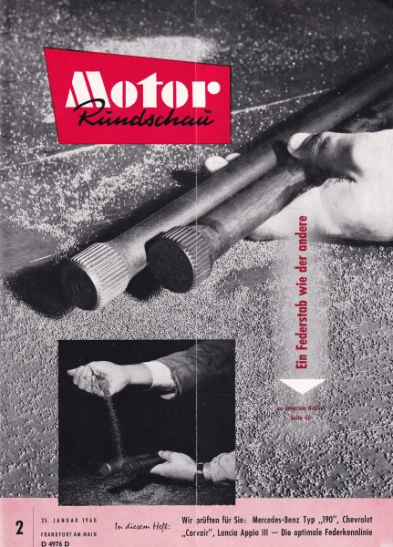 Motor Rundschau 1960 Heft 02 - 25.01.1960 - Mercedes-Benz 190, Lancia Appia III, Chevrolet Corvair