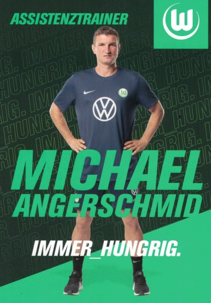 Autogrammkarte - VfL Wolfsburg - Michael Angerschmid (Assistenztrainer) - Original Signatur