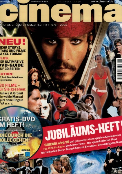 Cinema Zeitschrift, Heft Nr. 329 Oktober 2005, Jennifer Connelly, Burt Reynolds