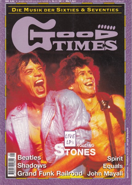 Good Times Ausgabe Nr. 33 - 1998/2 - Rolling Stones, The Beatles, Shadowa, Spirit, Equals