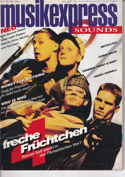 Musik Express Sounds - 1993 Mai - Metallica, Chris Isaak, Perry Farrell
