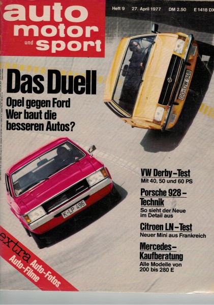 Auto Motor und Sport 1977 Heft 09-27.04.1977