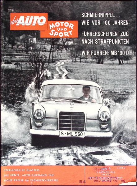 Auto Motor und Sport 1962 Heft 01-02.01.1962