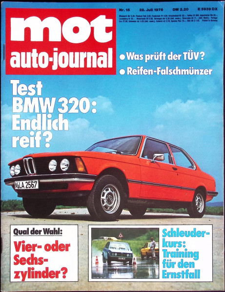 mot auto-journal - Die Auto-Zeitschrift - 1976 - Nr. 15 - 28.07.1976