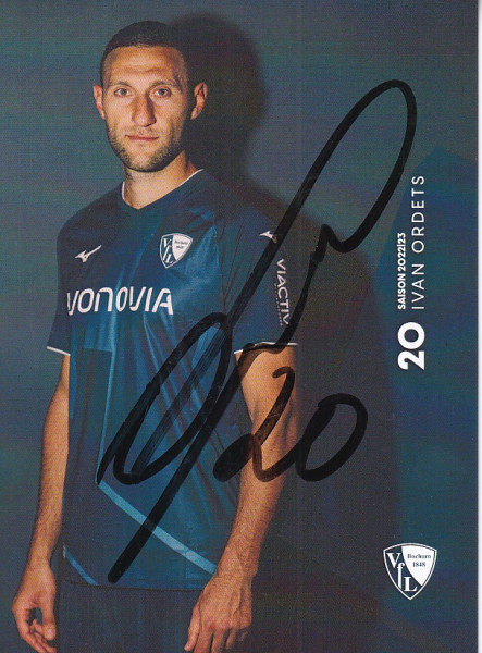 Autogrammkarte - VfL Bochum - Ivan Ordets - Original Signatur