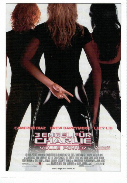 Cinema Filmkarte " 3 Engel für Charlie - Volle Power" - Cameron Diaz, Drew Barrymore, Lucy Liu