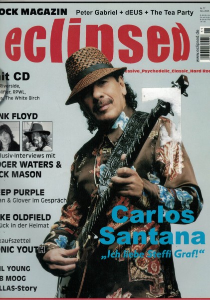 eclipsed Rock Magazin Nr. 077, 11-2005, mit CD, Nick Mason, Roger Waters, Bob Moog, Neil Young