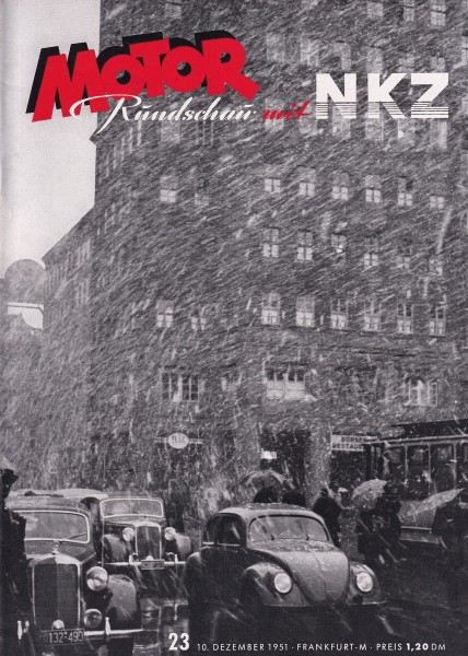 Motor Rundschau 1951 Heft 23 - 10.12.1951 - Morris Minor 0,9 L