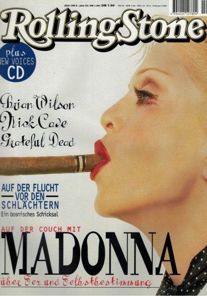 Rolling Stone 1996-02 Februar - Ausgabe 16 - Madonna, Grateful Dead, Brian Wilson, Dick Cave -mit CD