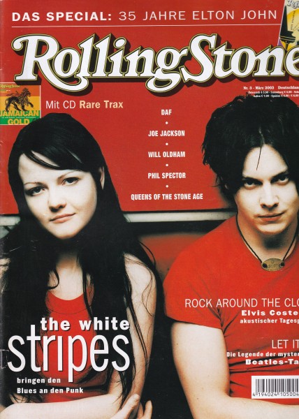 Rolling Stone 2003-03 März - Ausgabe 101 - The White Stripes, Elvis Costello, DAF - mit CD