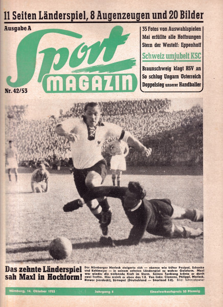 Sport Magazin - 1953 42 A - 14. Oktober 1953