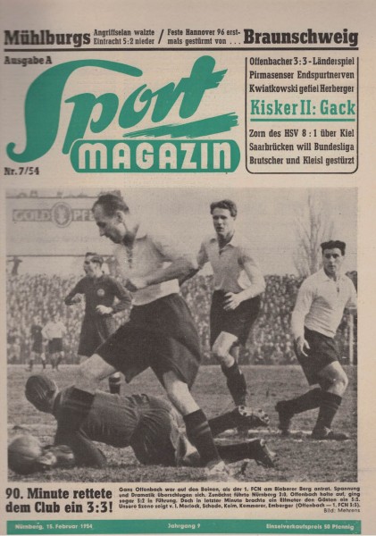 Sport Magazin - 1954 07 A - 15. Februar 1954