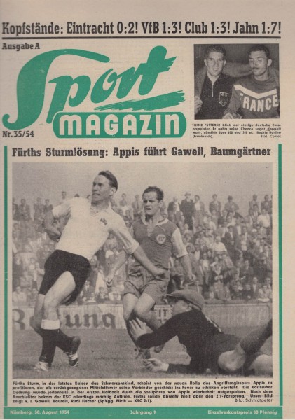 Sport Magazin - 1954 35 A - 30. August 1954