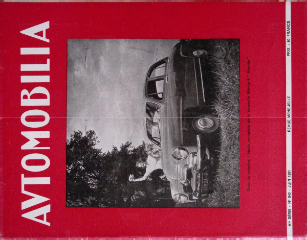 Automobilia - Juin 1951 - No. 540