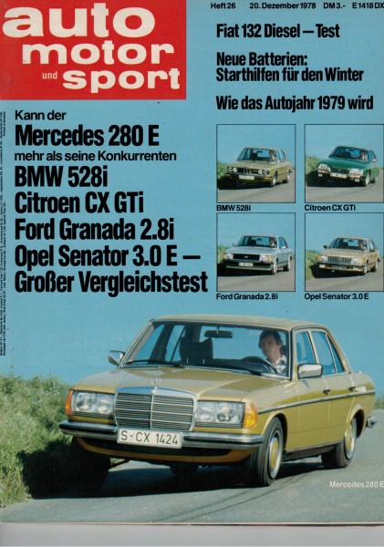 Auto Motor und Sport 1978 Heft 26-20.12.1978