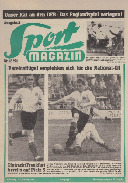 Sport Magazin - 1954 43 A - 25. Oktober 1954