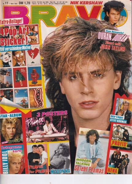 Bravo - 1985 Nr. 11 - 07.03.1985 - Duran Duran, David Bowie, Mick Jagger, Ärzte, Jennifer Rush