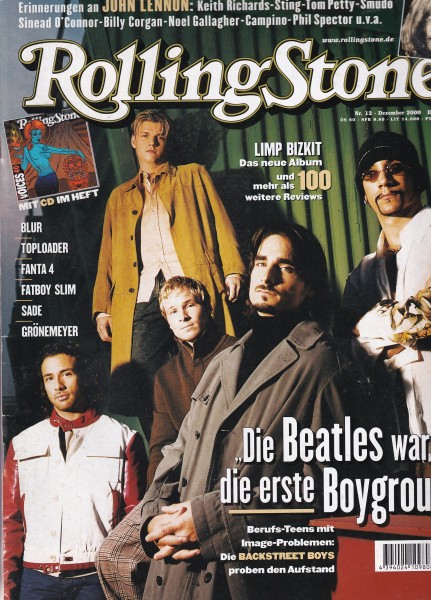 Rolling Stone 2000-12 Dezember - Ausgabe 74 - John Lennon, Limp Bizkit, Backstreet Boys - mit CD
