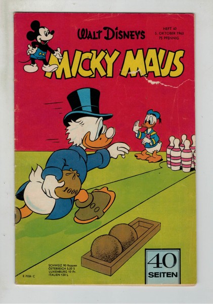 Micky Maus 1963 Nr. 40 / 05.10.1963
