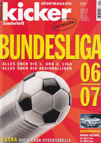 Kicker Sonderheft Bundesliga 2006/07